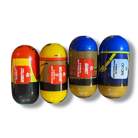 Mighty Beanz Marvel X-Men Lot #40 Gambit #55 Wolverine #13 Cyclops 2003 Moose - Picture 3 of 3